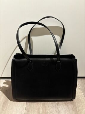 Brand new Kate Spade Black Leather Shoulder Tote Bag